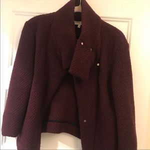 Iro burgundy wool short jacket size 44(s/m)
